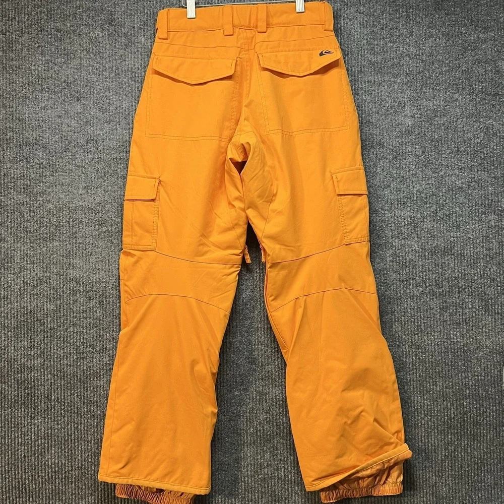 Quicksilver Porter Snow‎ Pants Youth Size L-14 Orange Dryflight 10k Waterproof